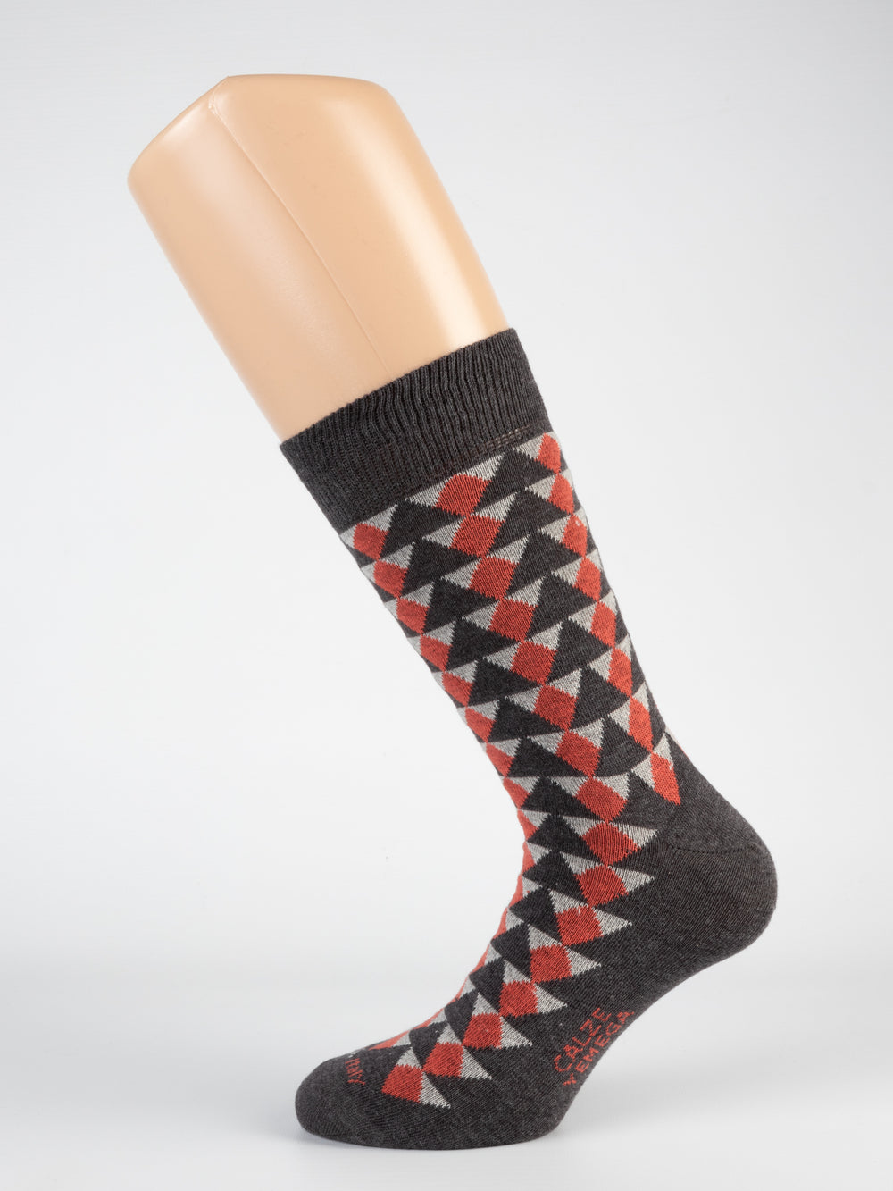 Triangoli 3D in Caldo Cotone – Uomo — antracite