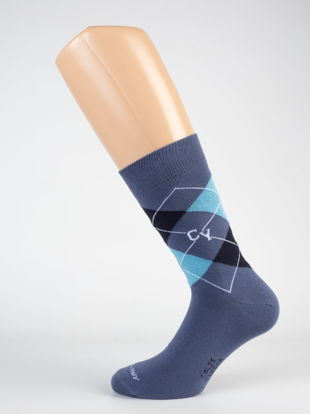 Intarsio CY in Caldo Cotone – Uomo — Blu