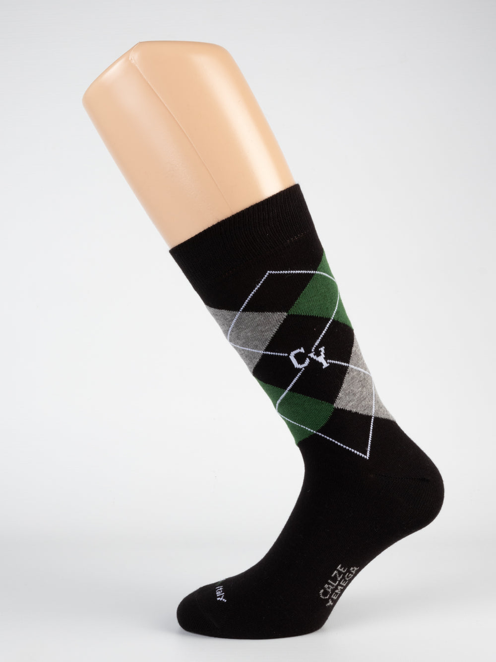 Intarsio CY in Caldo Cotone – Uomo — Nero