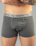 Elastico Logo – Boxer Uomo in Cotone, colore Grigio - Yemega