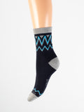 Greca Color in Caldo Cotone – Donna, colore Blu navy - Yemega