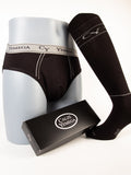 Calzino con slip elastico logo