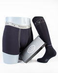 Calzino con boxer elastico logo