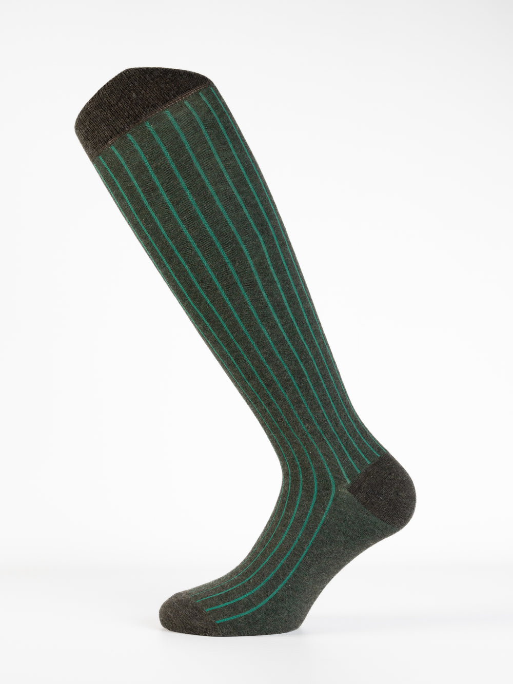 Costina in Cotone e Cashmere – Uomo — Verde