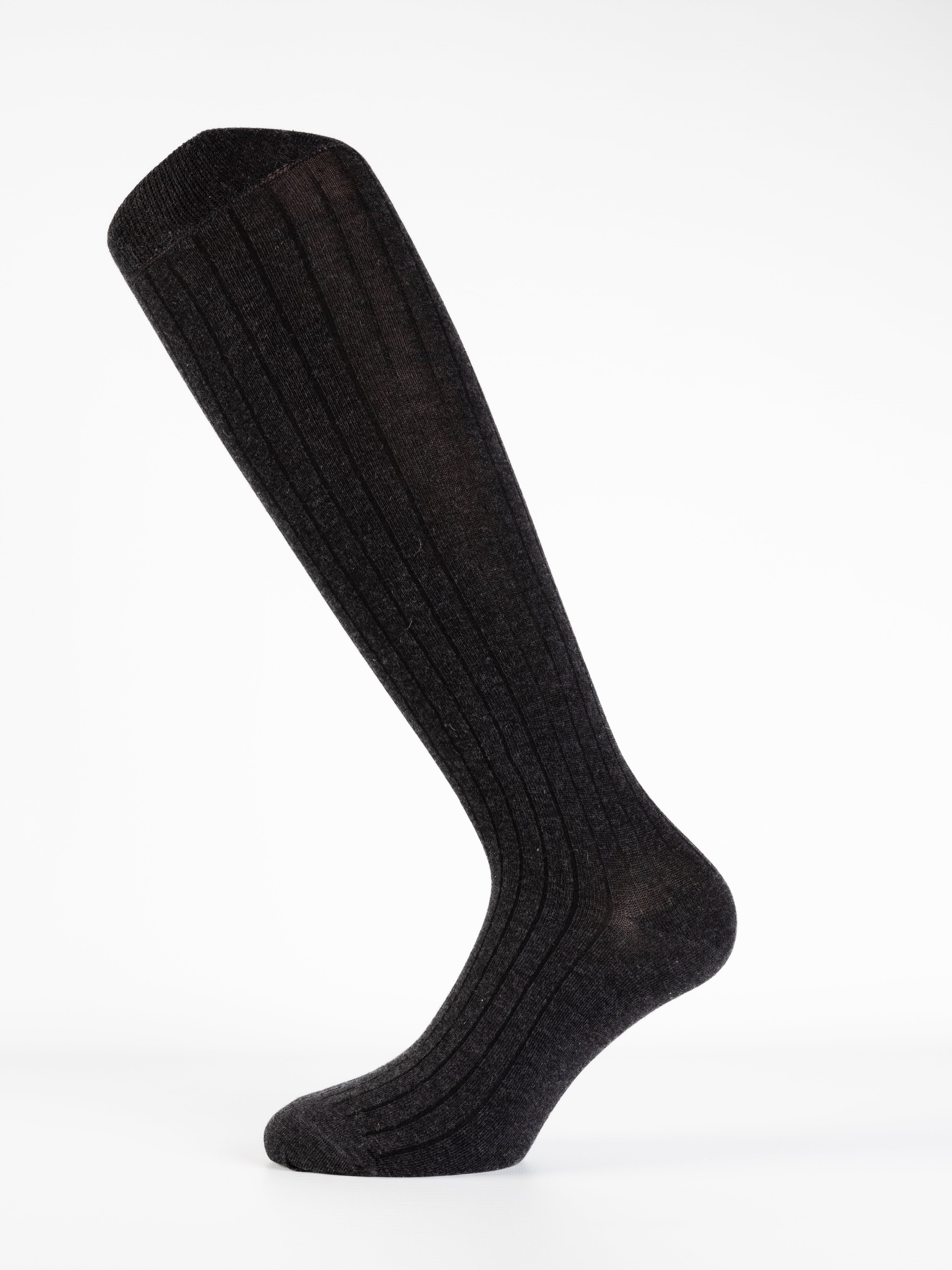 Calze costina da uomo in cashmere