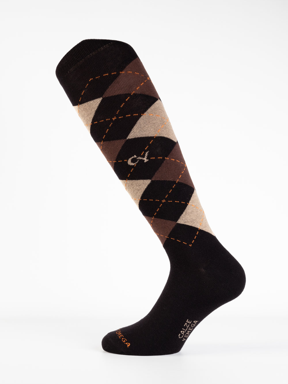 Intarsio in Caldo Cotone – Uomo — Marrone