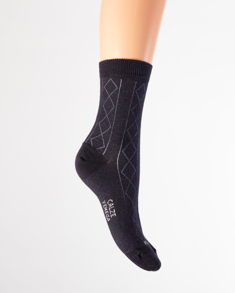 Greca Classica in Caldo Cotone – Donna — Blu navy