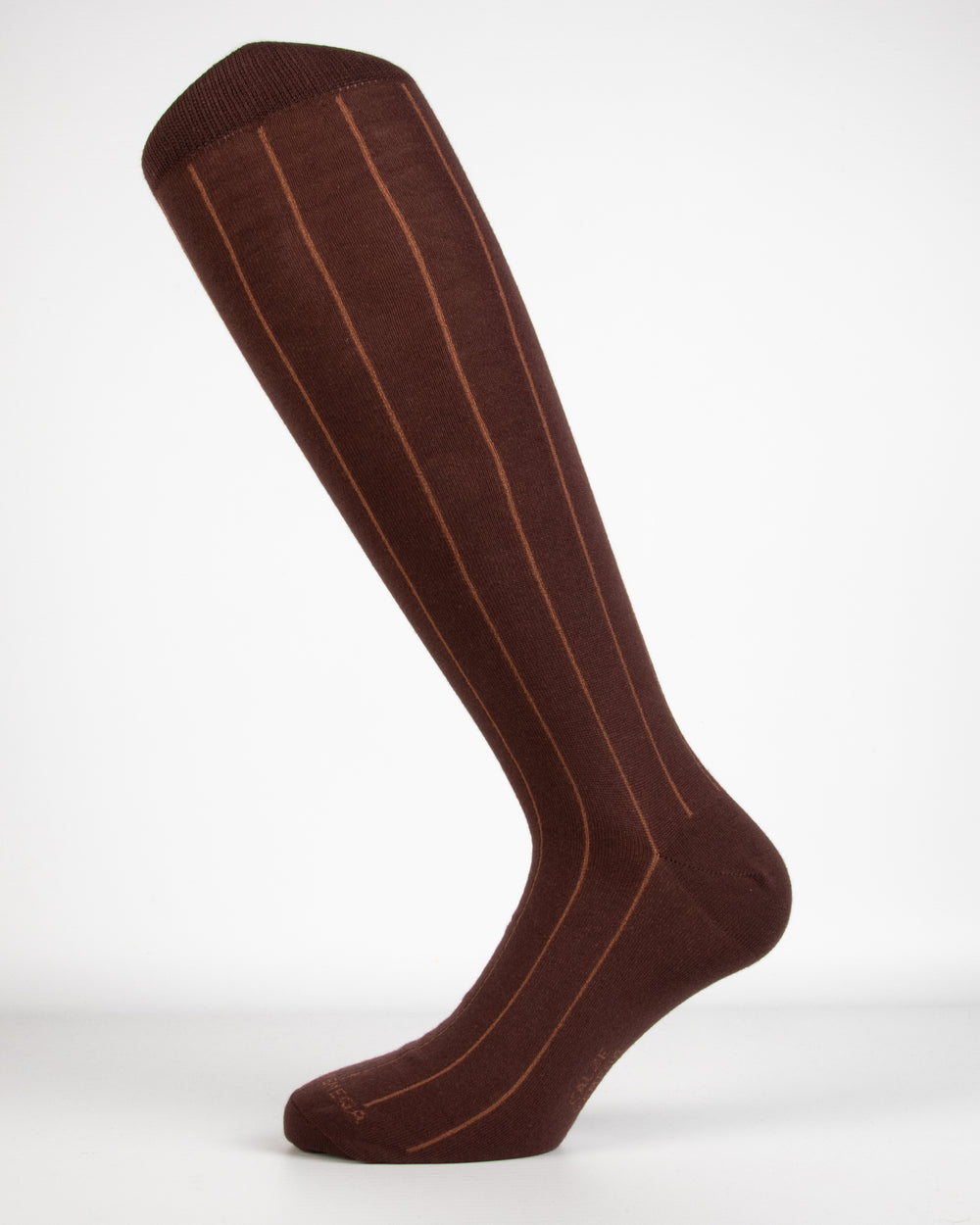 Costina Larga Color in Caldo Cotone – Uomo — Marrone