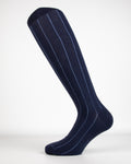 Costina Larga Color in Caldo Cotone – Uomo, colore Blu navy - Yemega