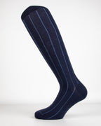 Costina Larga Color in Caldo Cotone – Uomo, colore Blu navy - Yemega