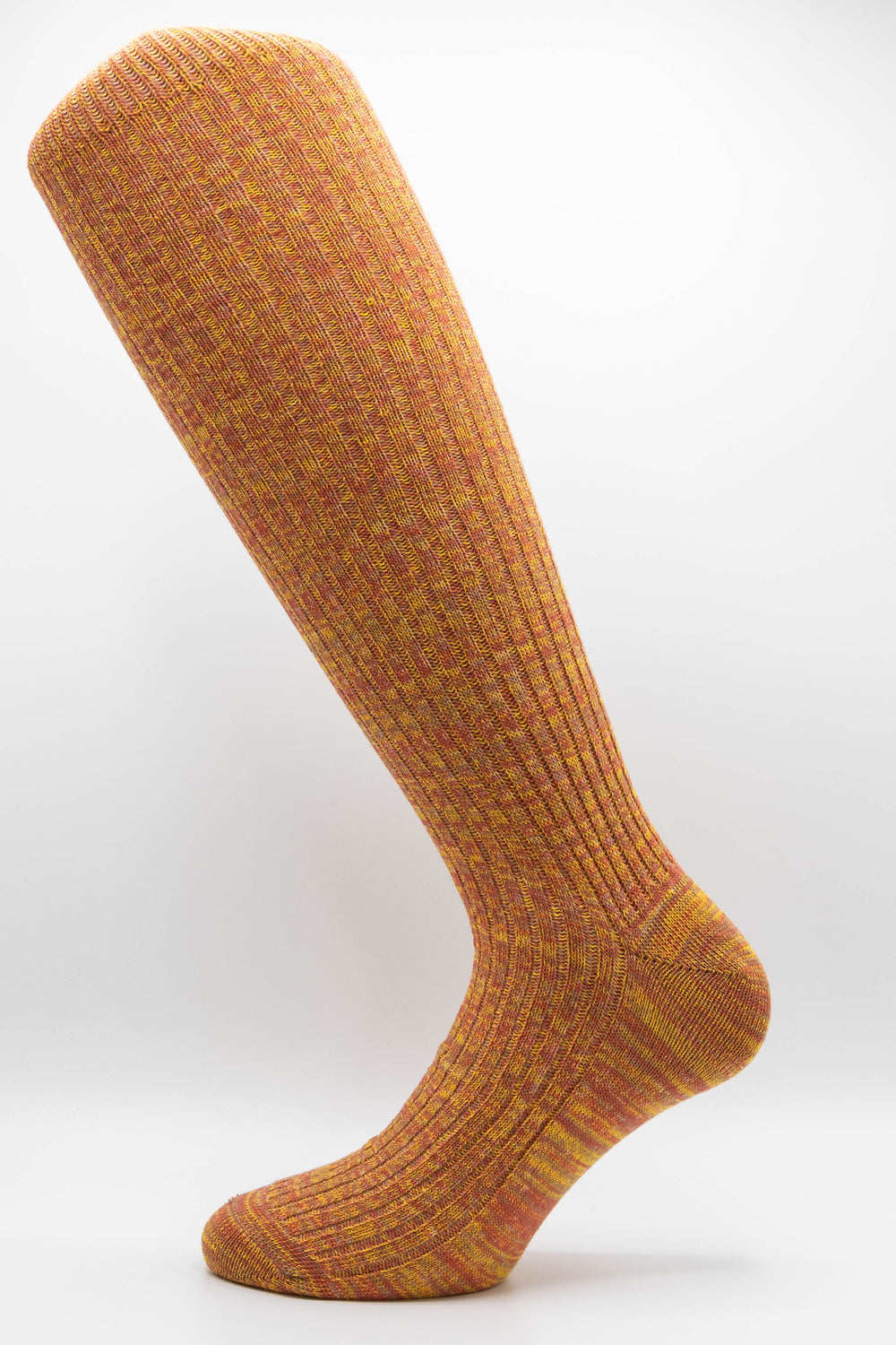 Costina Melangiata in Caldo Cotone – Uomo — Arancione