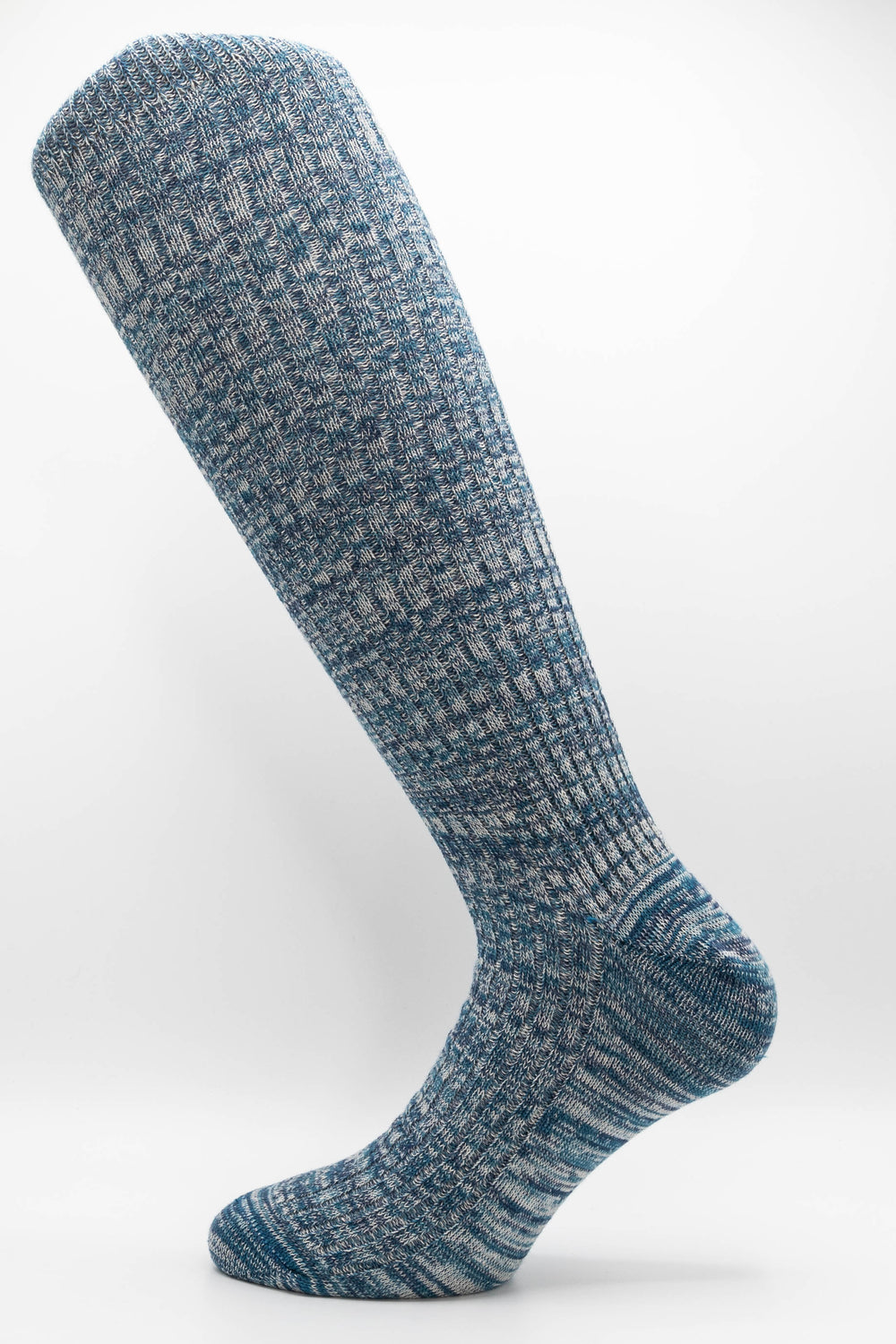 Costina Melangiata in Caldo Cotone – Uomo — Blu navy