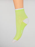 Costina Lurex in Filo di Scozia – Donna, colore Lime - Yemega