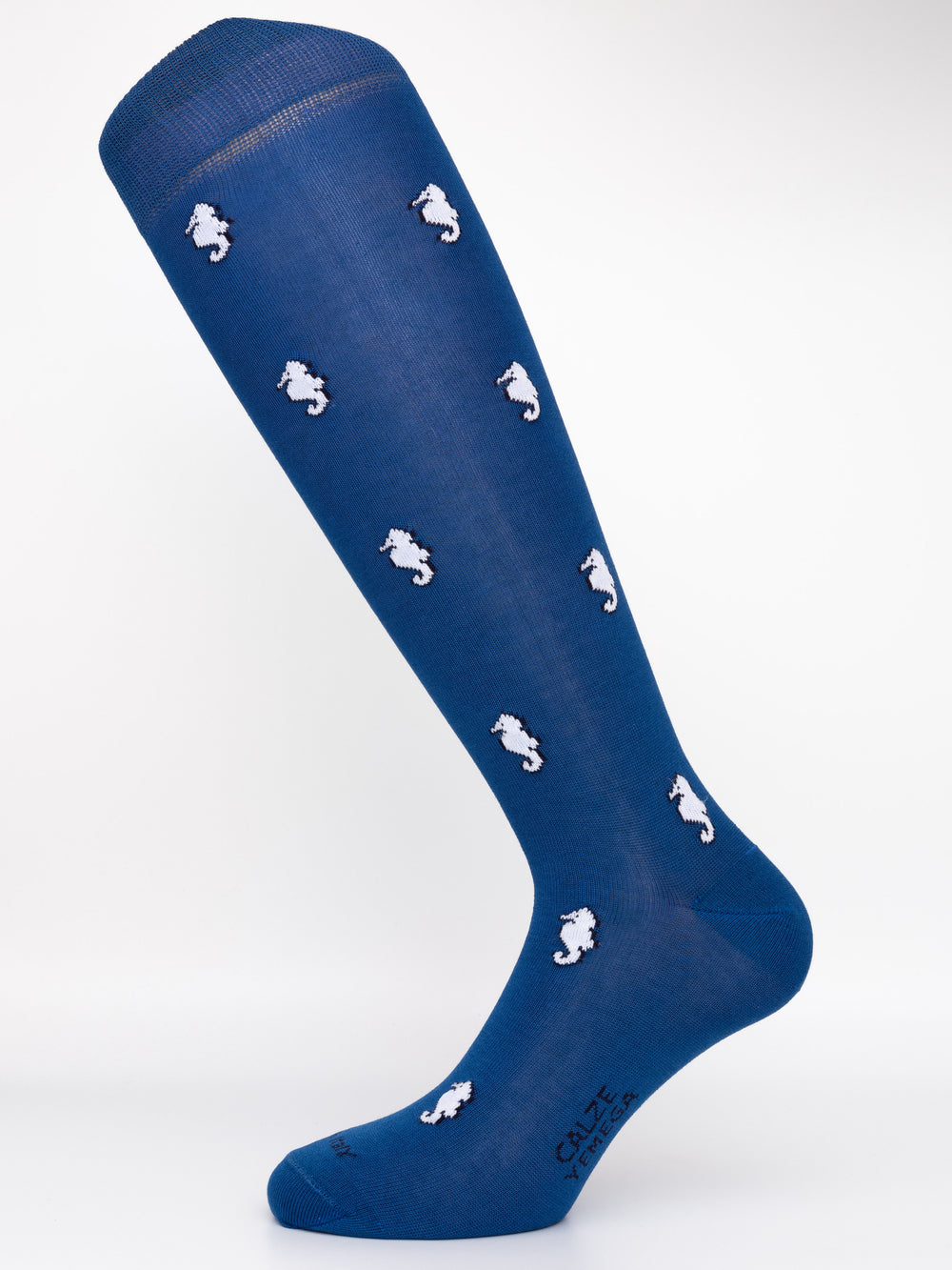 Cavalluccio in Filo di Scozia – Uomo — Blu