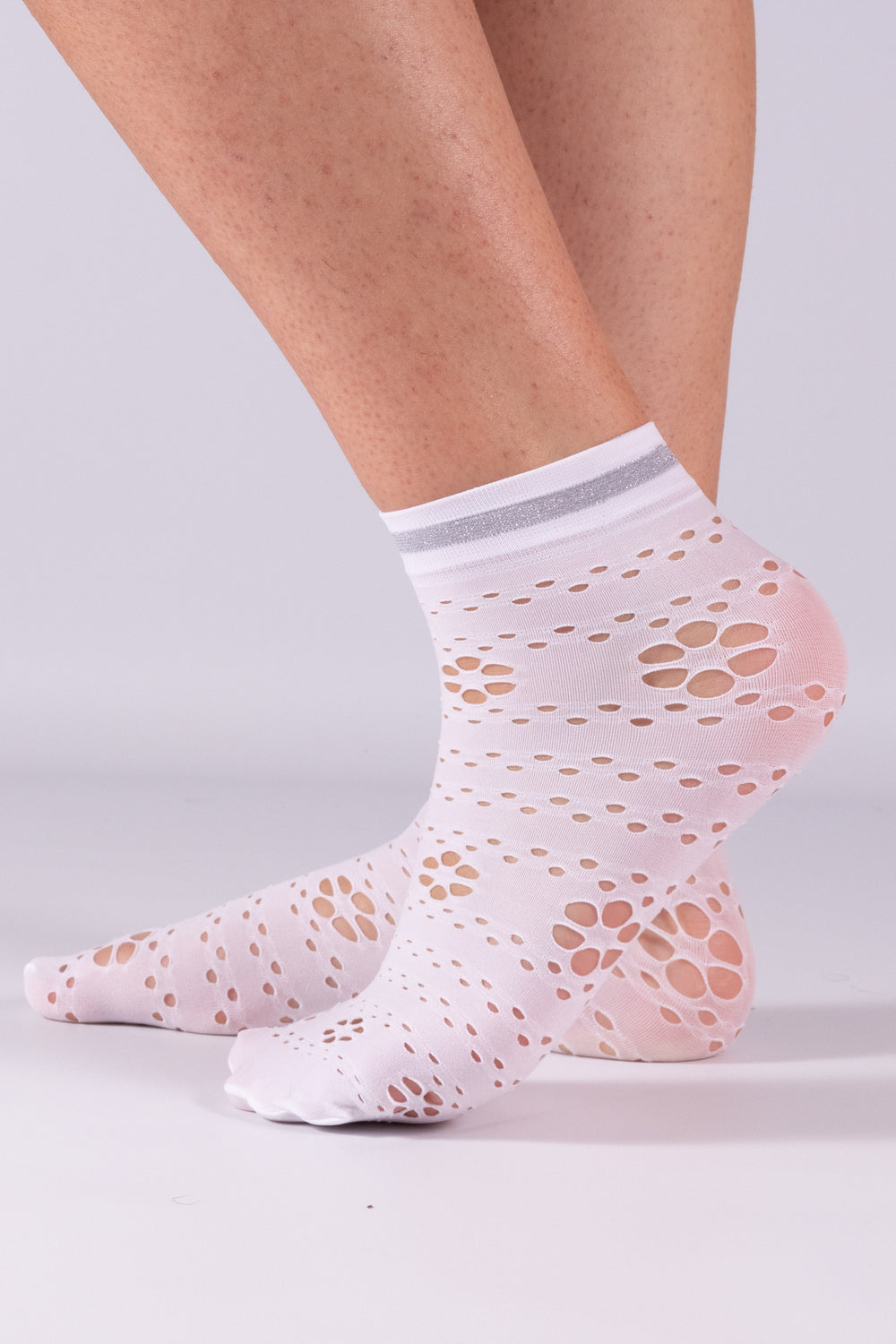 Traforata in Poliammide – Donna — Bianco