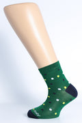 Tris Pois in Filo di Scozia – Bimbo, colore Verde - Yemega