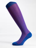 Rombi in Filo di Scozia – Uomo, colore Blu - Yemega