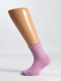 Traforato Rombi in Filo di Scozia – Bimba, colore Lilla - Yemega