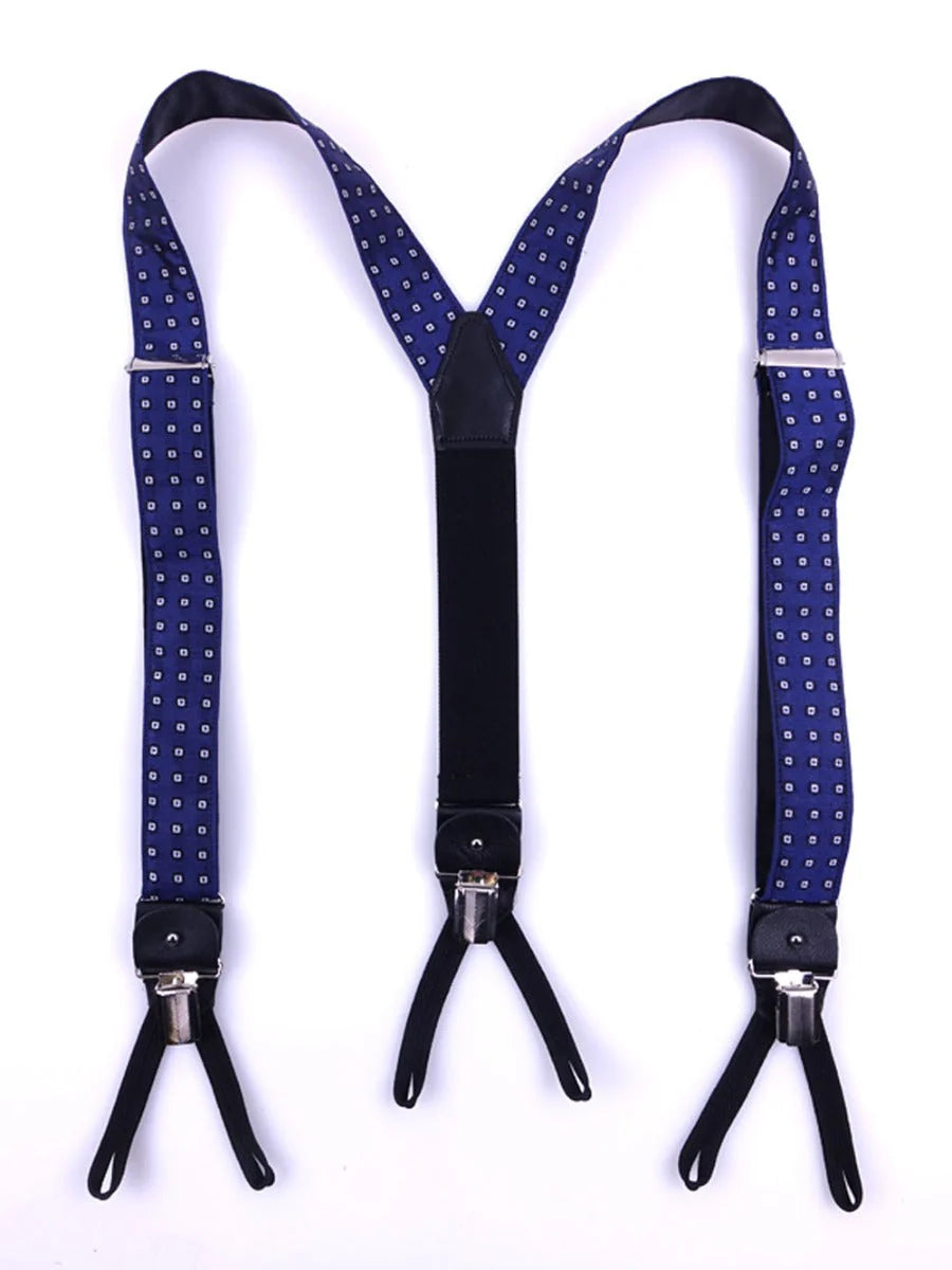 Seta Intrecciata Blu Elettrico – Bretelle a Y