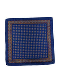 Foulard in seta blu